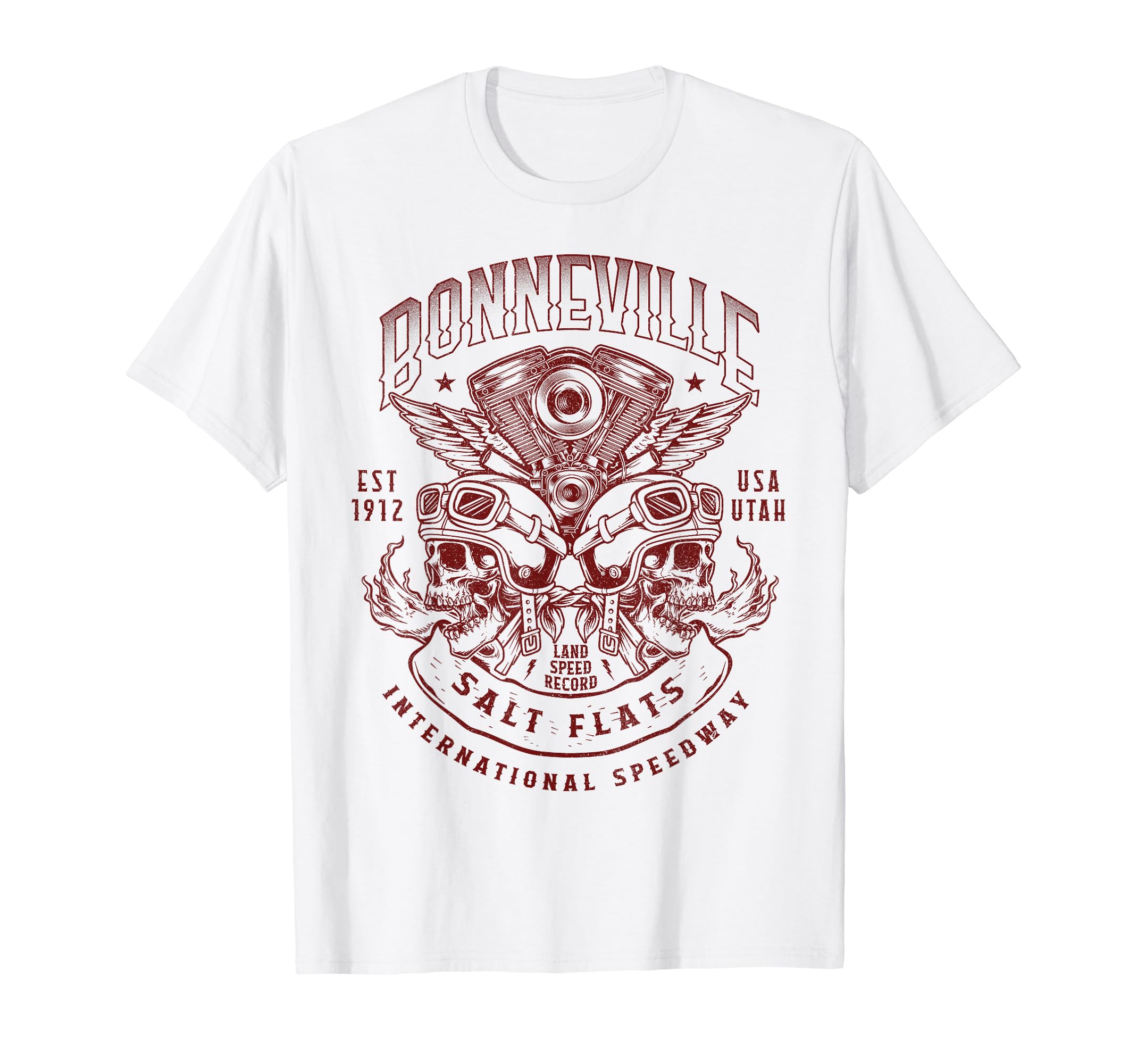 Bonneville Salt Flats Motorcycle T-Shirt - Streetwear Style Men Women - T-Shirt, Sweatshirt, Hoodie