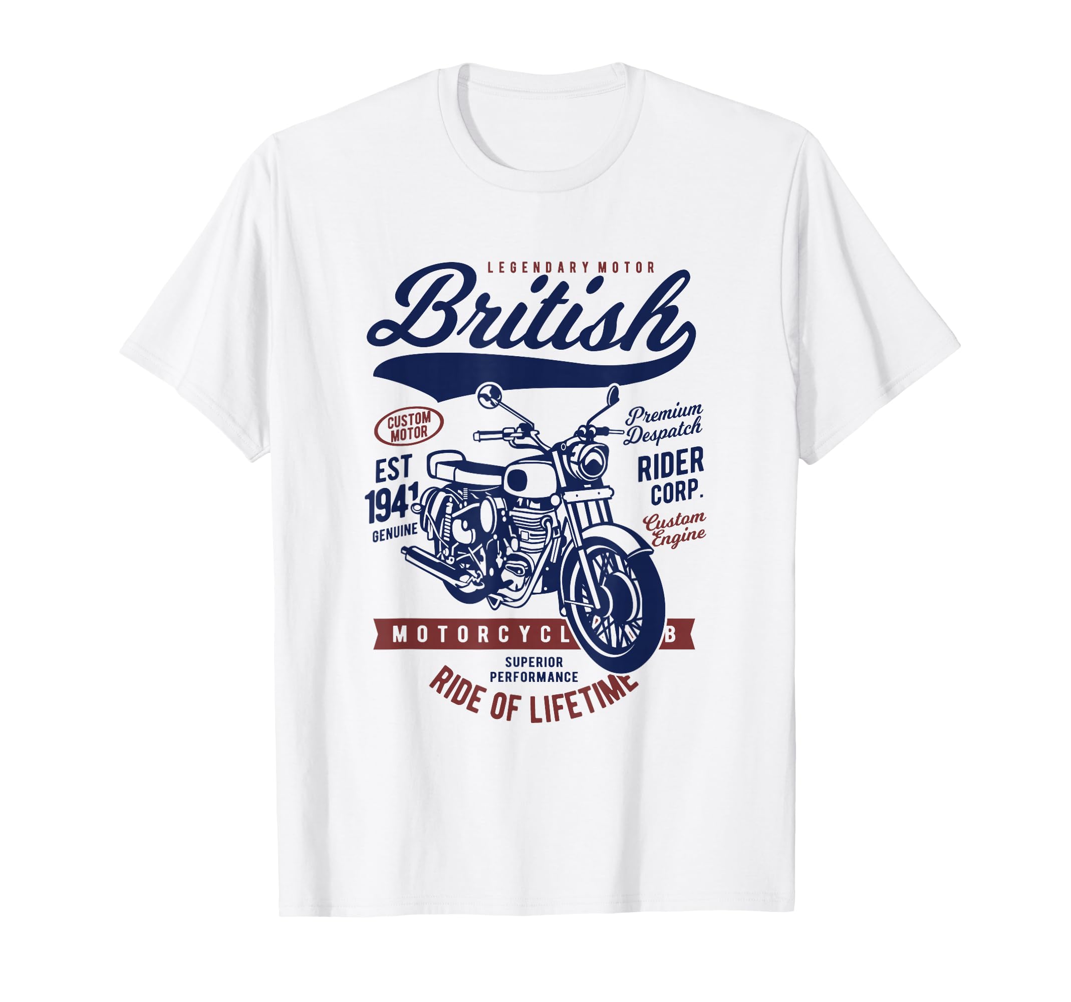 Motorcycle British Motorcycle T-Shirt - Casual Everyday Wear for Adults - T-Shirt, Sweatshirt, Hoodie