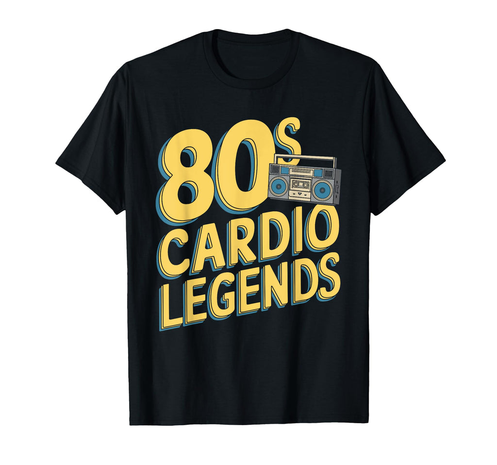 80S Fitness Enthusiast Workout And Neon T-Shirt - Graphic Print Unisex - T-Shirt, Sweatshirt, Hoodie