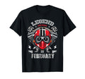 Biker Born February Motorcycle Birthday T-Shirt - Minimalist Print Unisex - T-Shirt, Sweatshirt, Hoodie