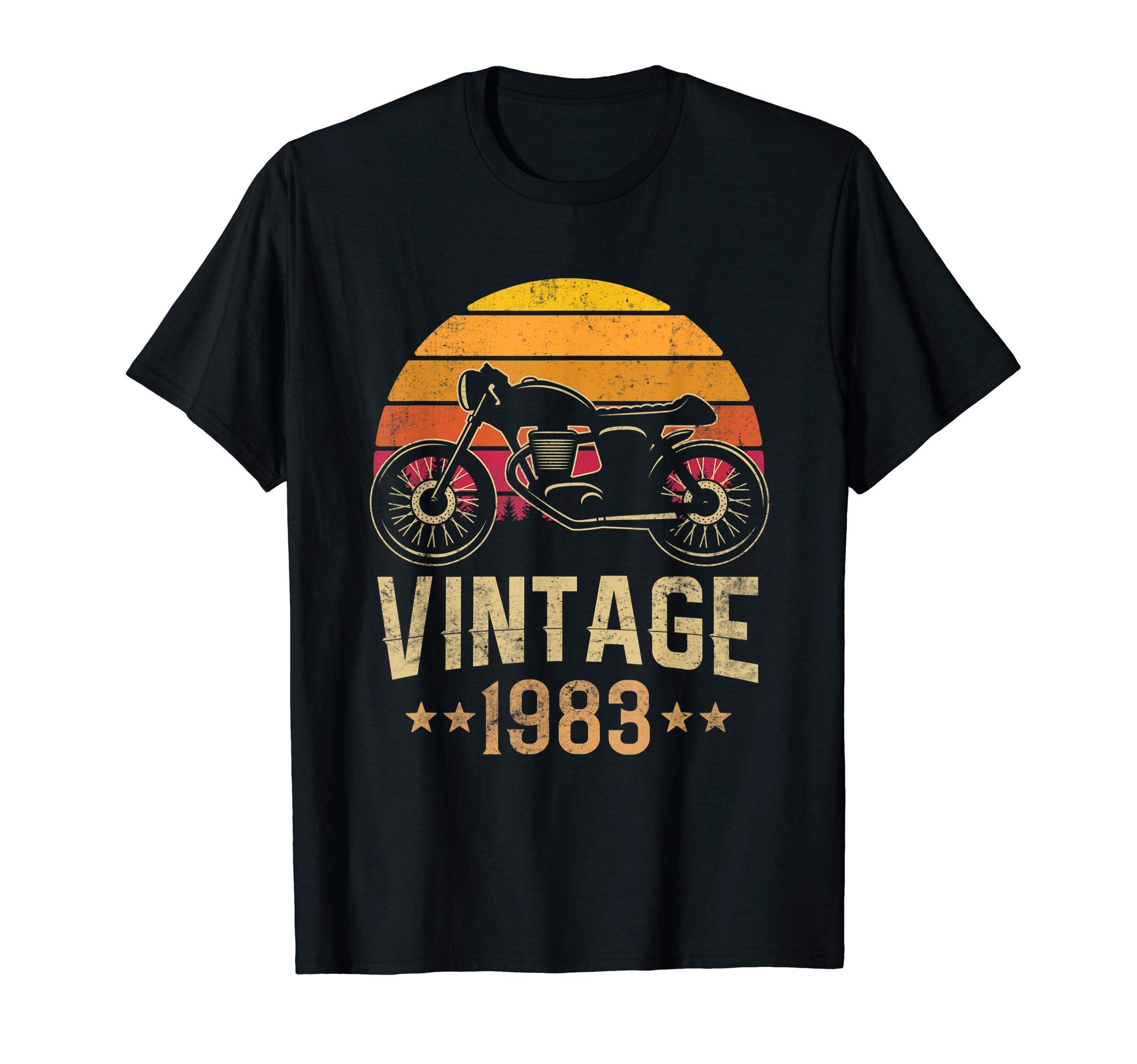 1983 Cafe Racer Motorcycle 36Th T-Shirt - Streetwear Style for Adults - T-Shirt, Sweatshirt, Hoodie