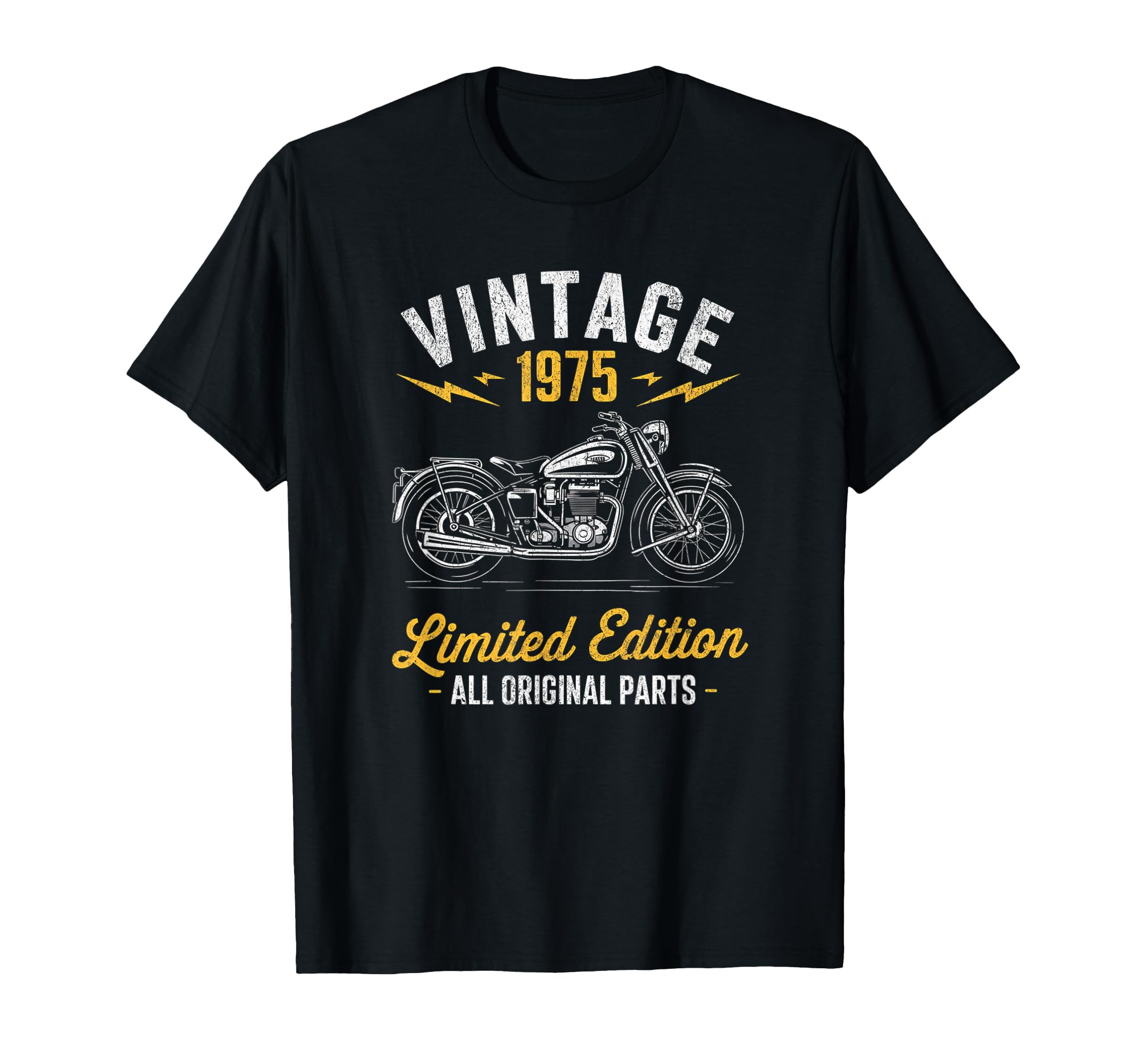 1975 Biker Motorcycle Fiftieth T-Shirt - Casual Everyday Wear for Adults - T-Shirt, Sweatshirt, Hoodie