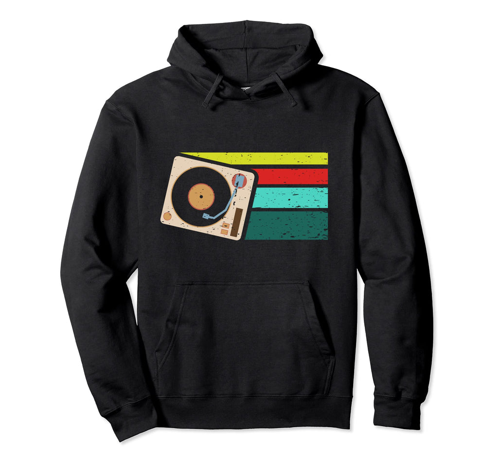 Record Player Vinyl 90S Turntable Hoodie - Casual Everyday Wear Unisex - T-Shirt, Sweatshirt, Hoodie