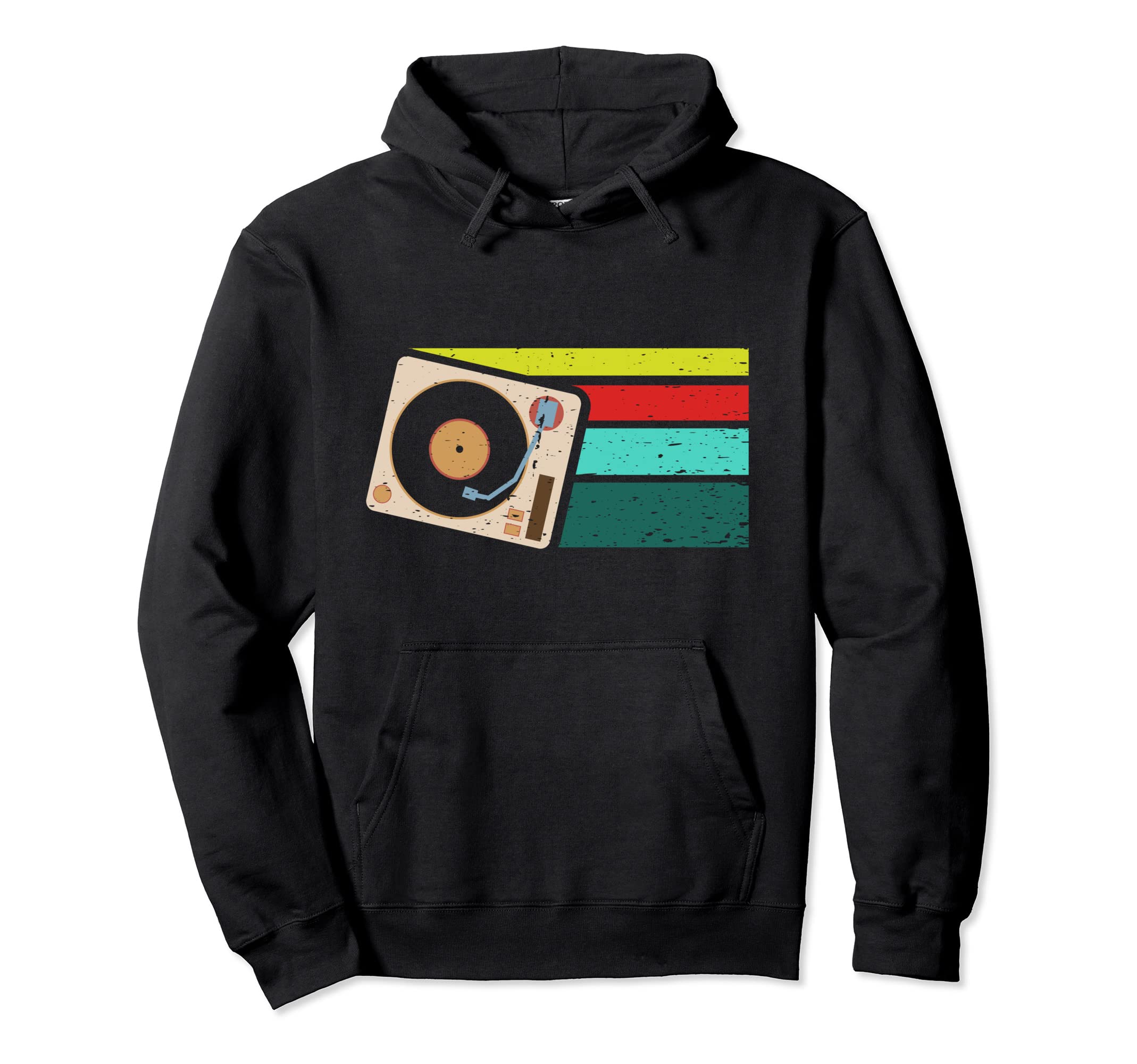 Record Player Vinyl 90S Turntable Hoodie - Casual Everyday Wear Unisex - T-Shirt, Sweatshirt, Hoodie