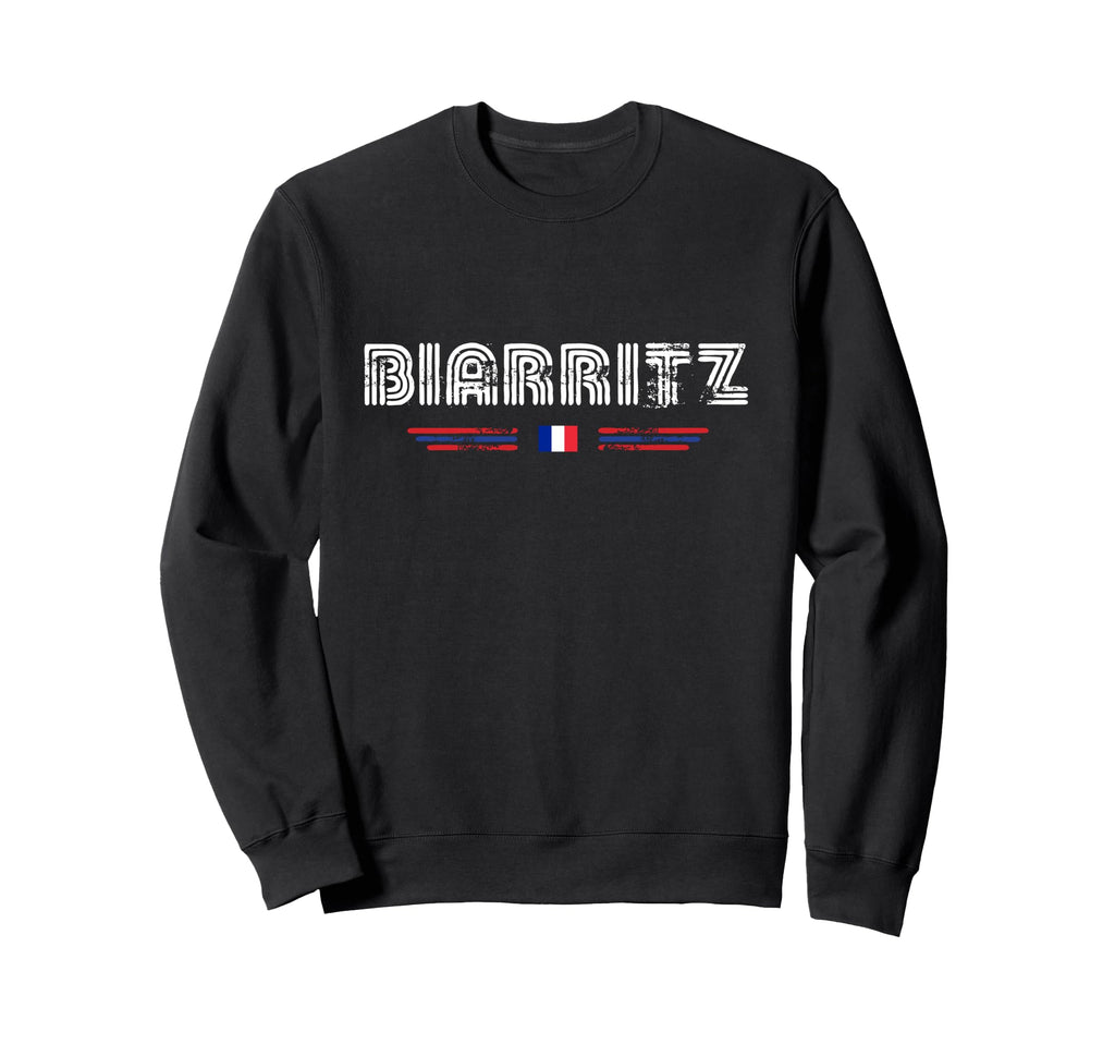 Biarritz France 70S 80S Type Sweatshirt - Minimalist Print Unisex - T-Shirt, Sweatshirt, Hoodie