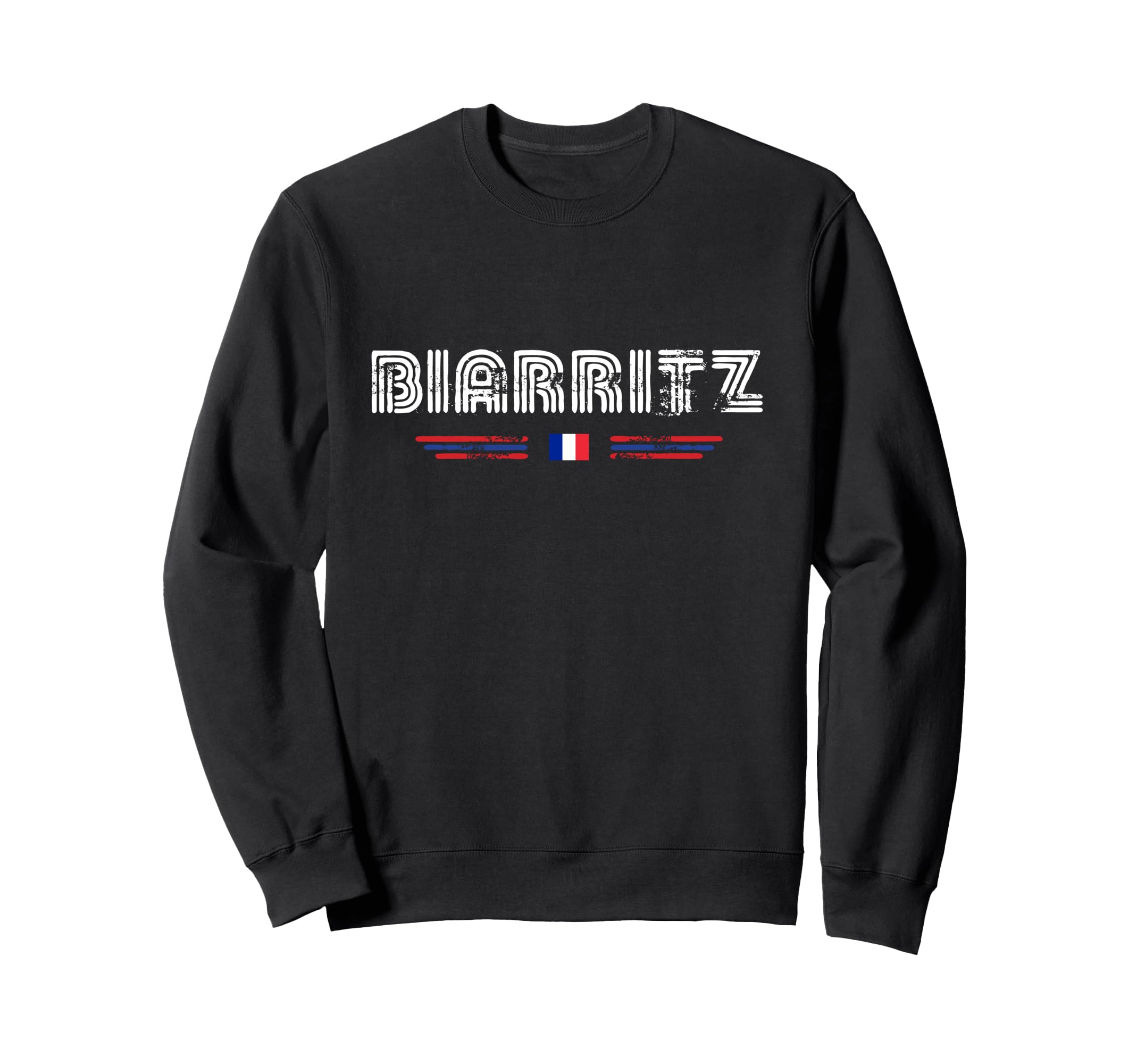 Biarritz France 70S 80S Type Sweatshirt - Minimalist Print Unisex - T-Shirt, Sweatshirt, Hoodie