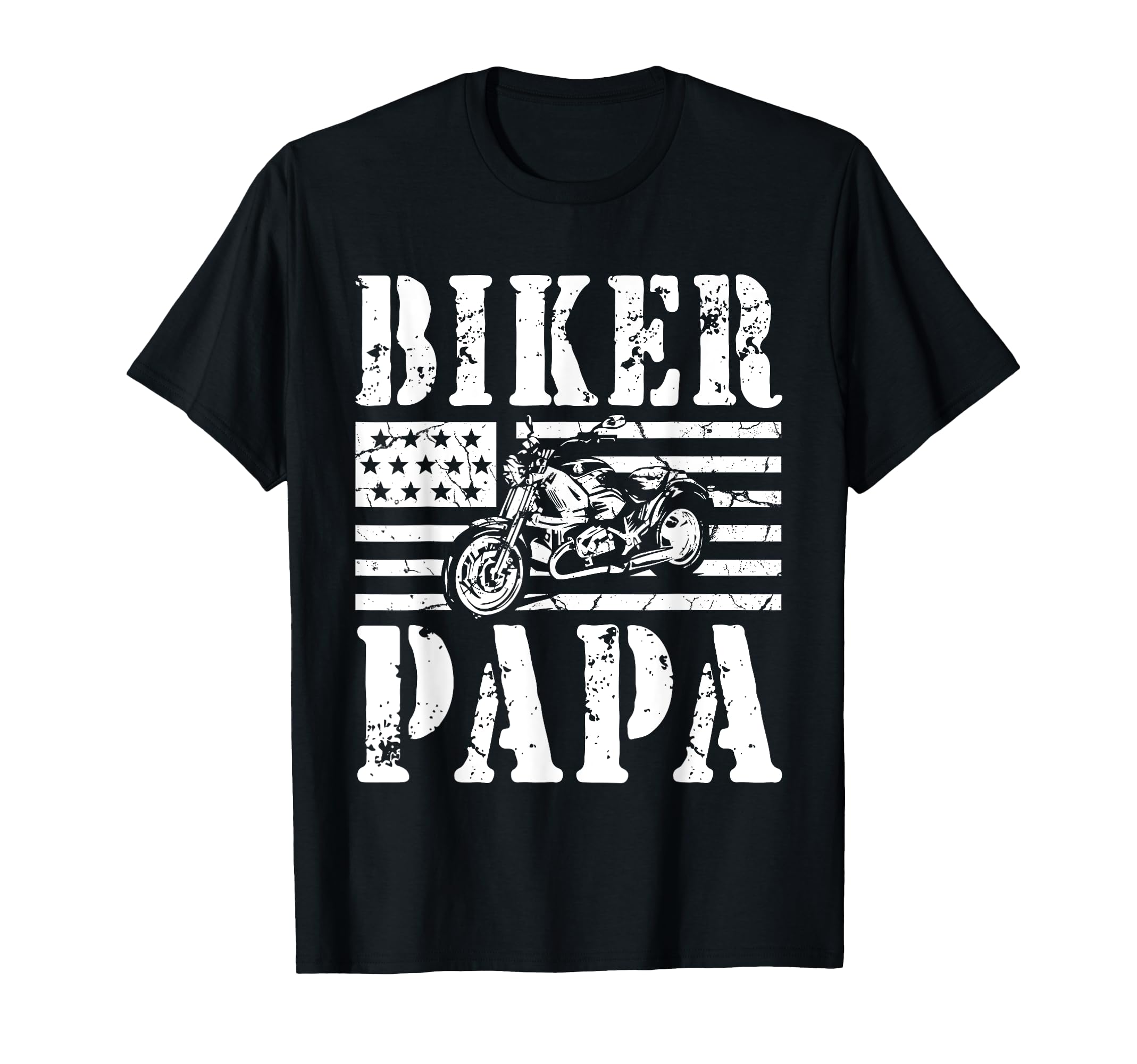 Papa Biker Papa Motorcycle T-Shirt - Minimalist Print Men Women - T-Shirt, Sweatshirt, Hoodie