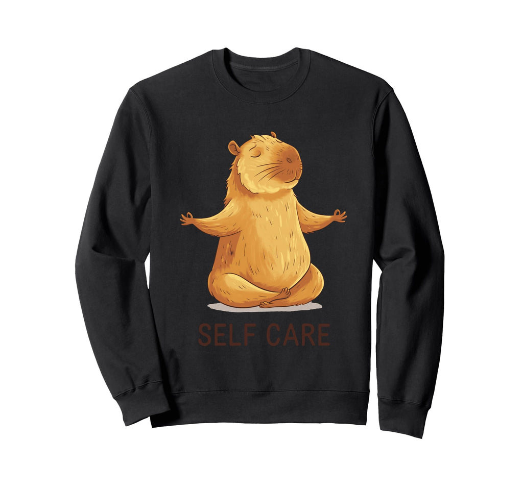 Self Care Relaxing Meditation Sweatshirt - Fun Novelty Design Men Women - T-Shirt, Sweatshirt, Hoodie
