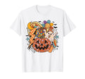 Halloween Ghost Disco Pumpkin Daisy T-Shirt - Novelty Apparel for Adults - T-Shirt, Sweatshirt, Hoodie