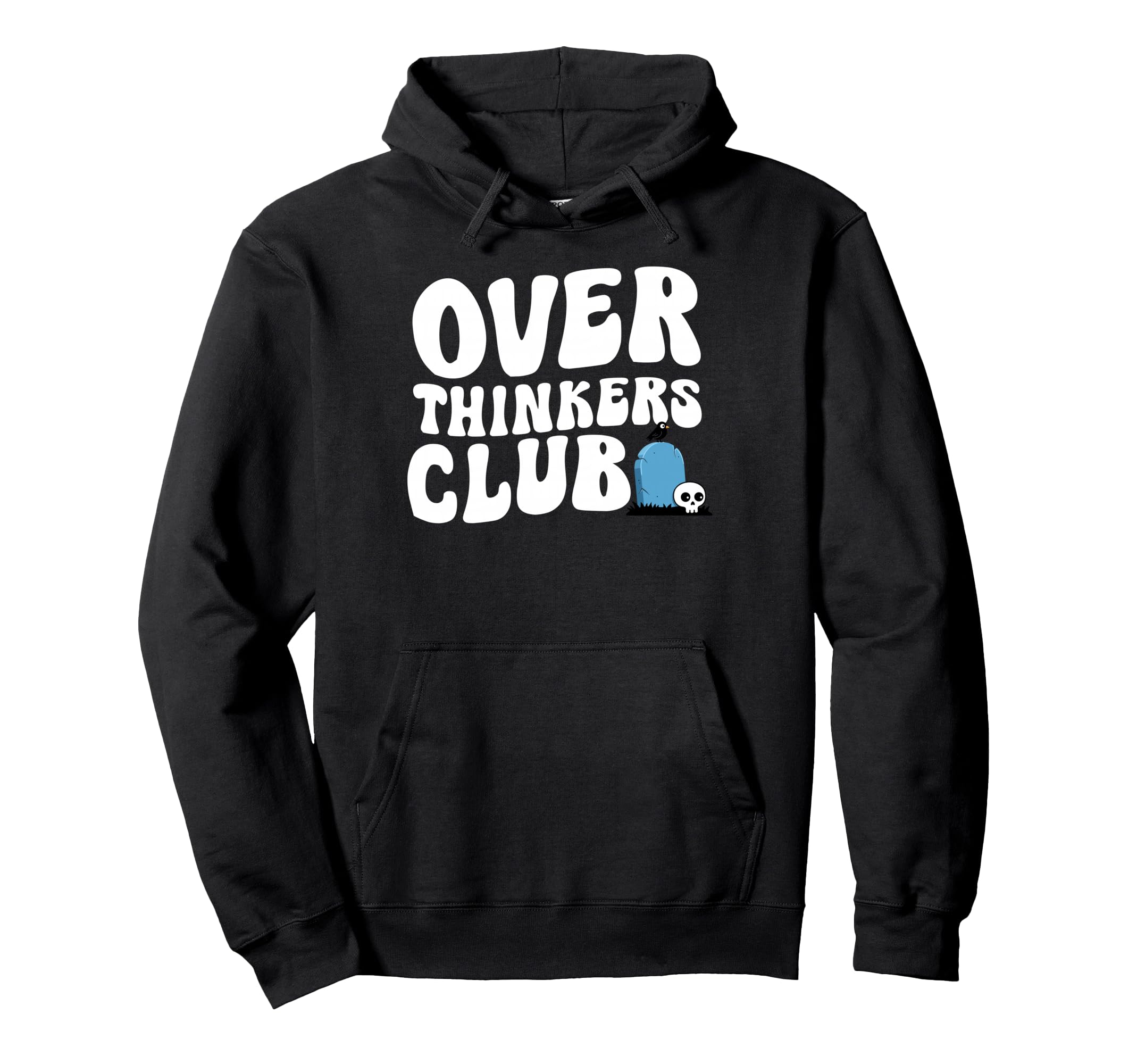 Overthinkers Club Hoodie - Aesthetic Graphic for Adults - T-Shirt, Sweatshirt, Hoodie