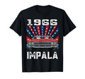 American Flag 1966 66 Impala Old T-Shirt - Trendy Graphic for Adults - T-Shirt, Sweatshirt, Hoodie
