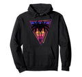 Synthwave Vaporwave Triangle Palm Trees Hoodie - Unique Graphic for Adults - T-Shirt, Sweatshirt, Hoodie