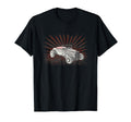 Hot Rod Convertible Car Sunburst T-Shirt - Unique Graphic Unisex - T-Shirt, Sweatshirt, Hoodie