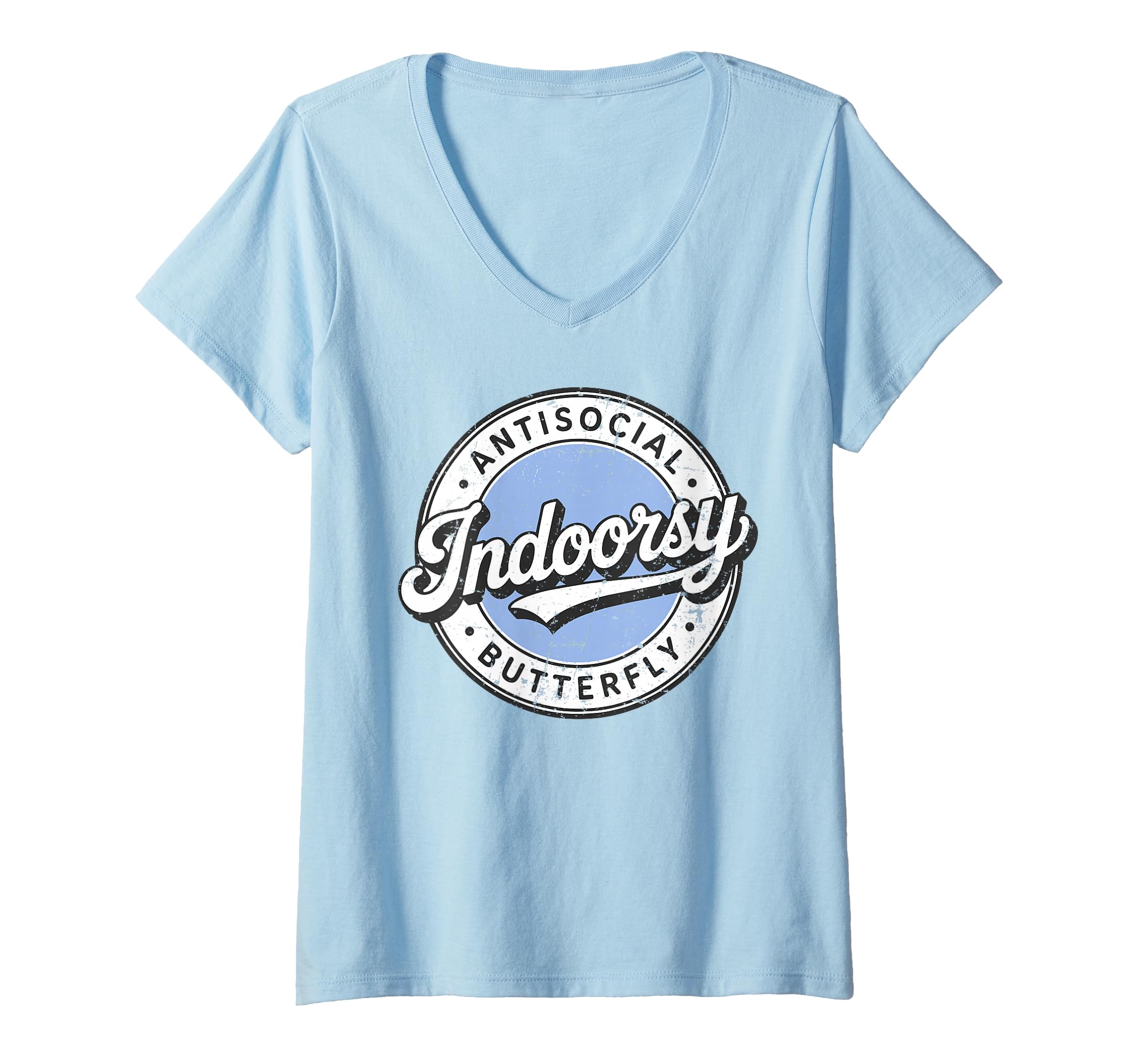 Womens Indoorsy Antisocial Butterfly T-Shirt - Trendy Graphic for Adults - T-Shirt, Sweatshirt, Hoodie