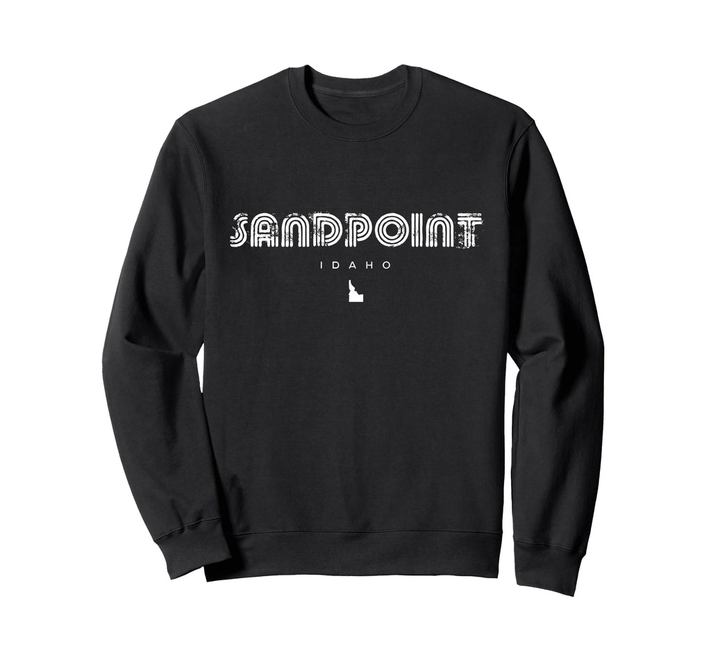 Sandpoint Idaho Id 70S 80S Type Sweatshirt - Fun Novelty Design Unisex - T-Shirt, Sweatshirt, Hoodie