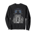Gordon Setter Wearing Motorcycle Sweatshirt - Fun Novelty Design Men Women - T-Shirt, Sweatshirt, Hoodie