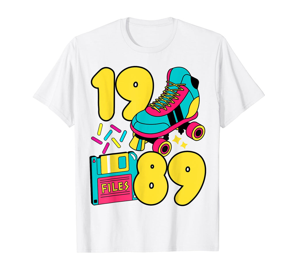 1989 Slow Tec 80S Candy Roller Rink T-Shirt - Fun Novelty Design Unisex - T-Shirt, Sweatshirt, Hoodie