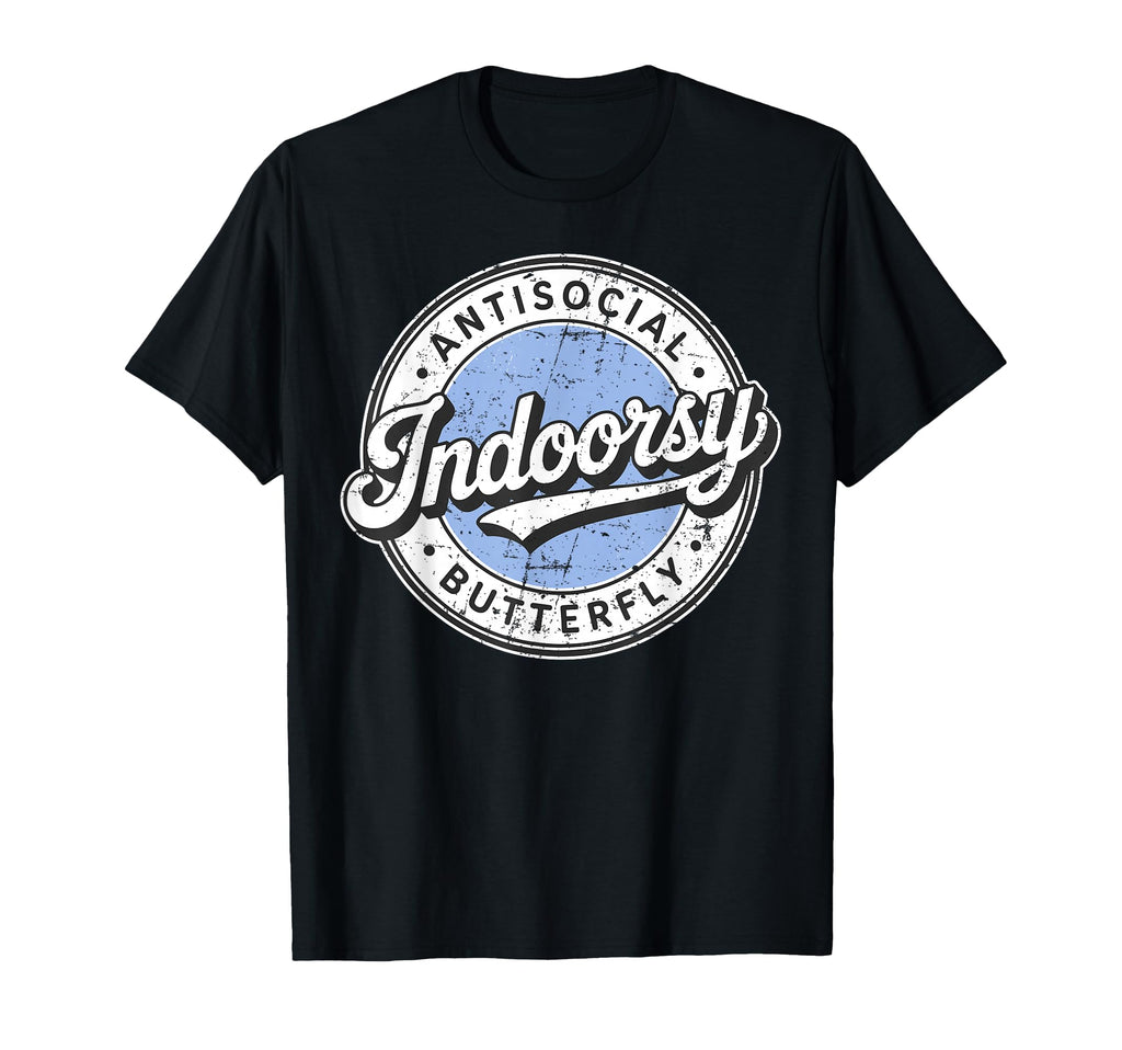 Badge Introvert Indoorsy Antisocial T-Shirt - Fun Novelty Design Unisex - T-Shirt, Sweatshirt, Hoodie