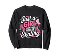 Just Who Loves Roller Skating 70S 90S Sweatshirt - Unique Graphic Unisex - T-Shirt, Sweatshirt, Hoodie