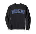 Marco Island Fl Distressed Blue Sweatshirt - Minimalist Print Unisex - T-Shirt, Sweatshirt, Hoodie