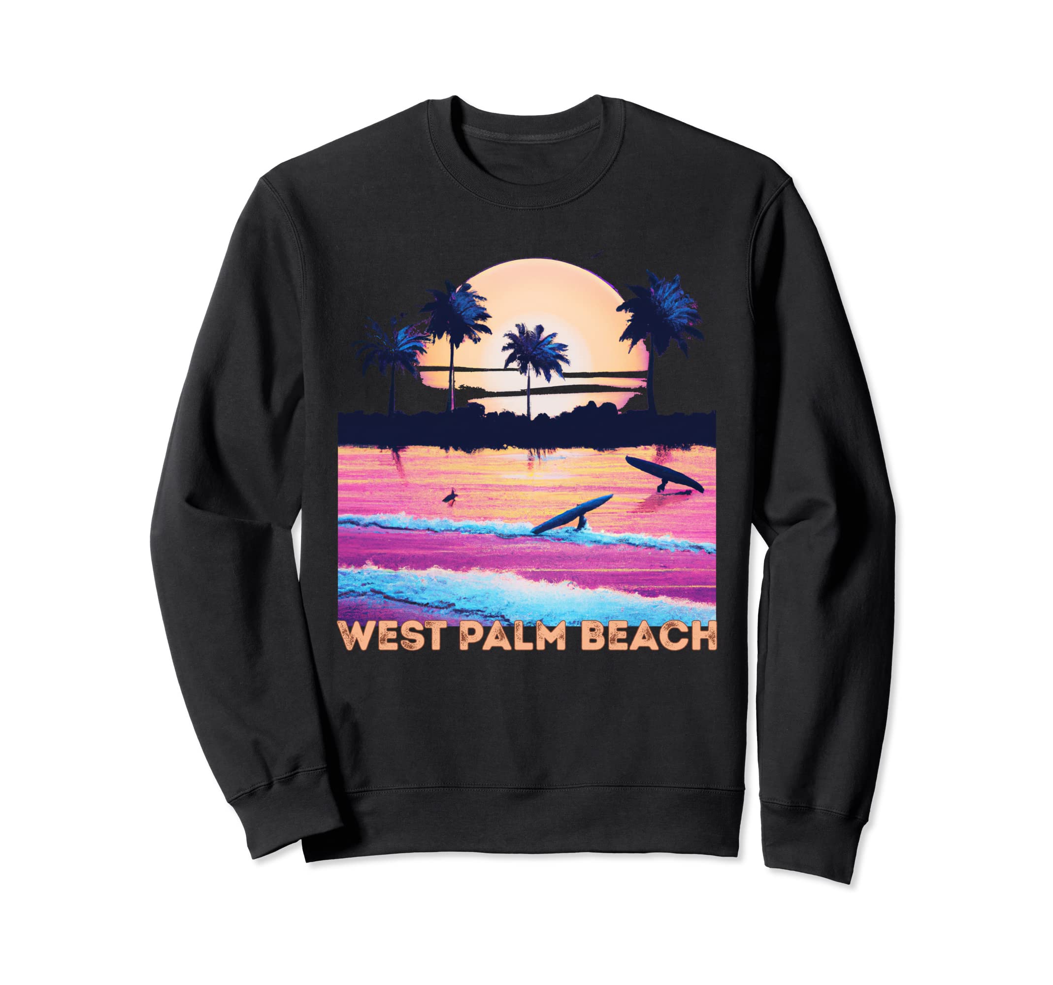 West Palm Beach Florida Souvenir Surf Sweatshirt - Novelty Apparel Unisex - T-Shirt, Sweatshirt, Hoodie