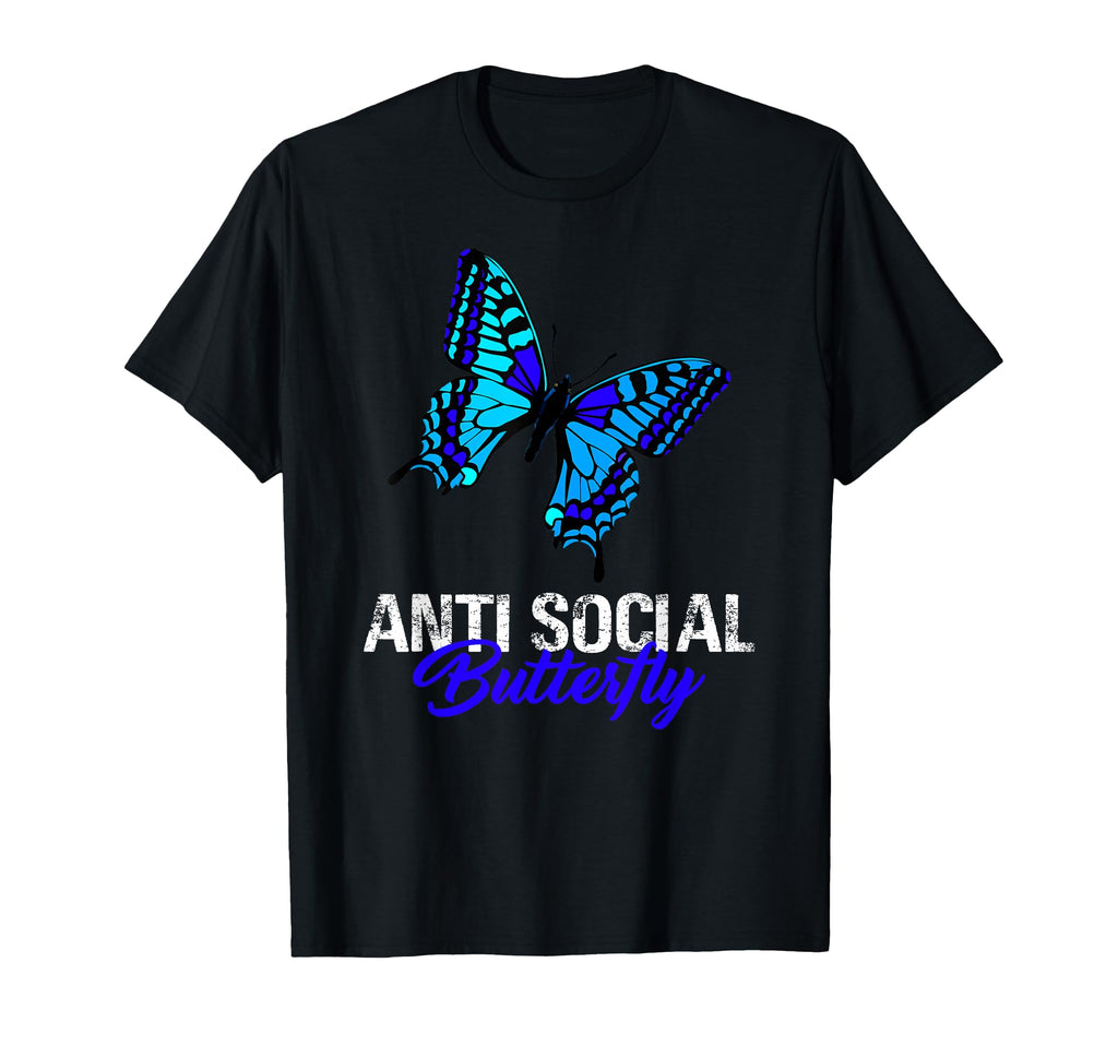 Antisocial Butterfly T-Shirt - Unique Graphic for Adults - T-Shirt, Sweatshirt, Hoodie