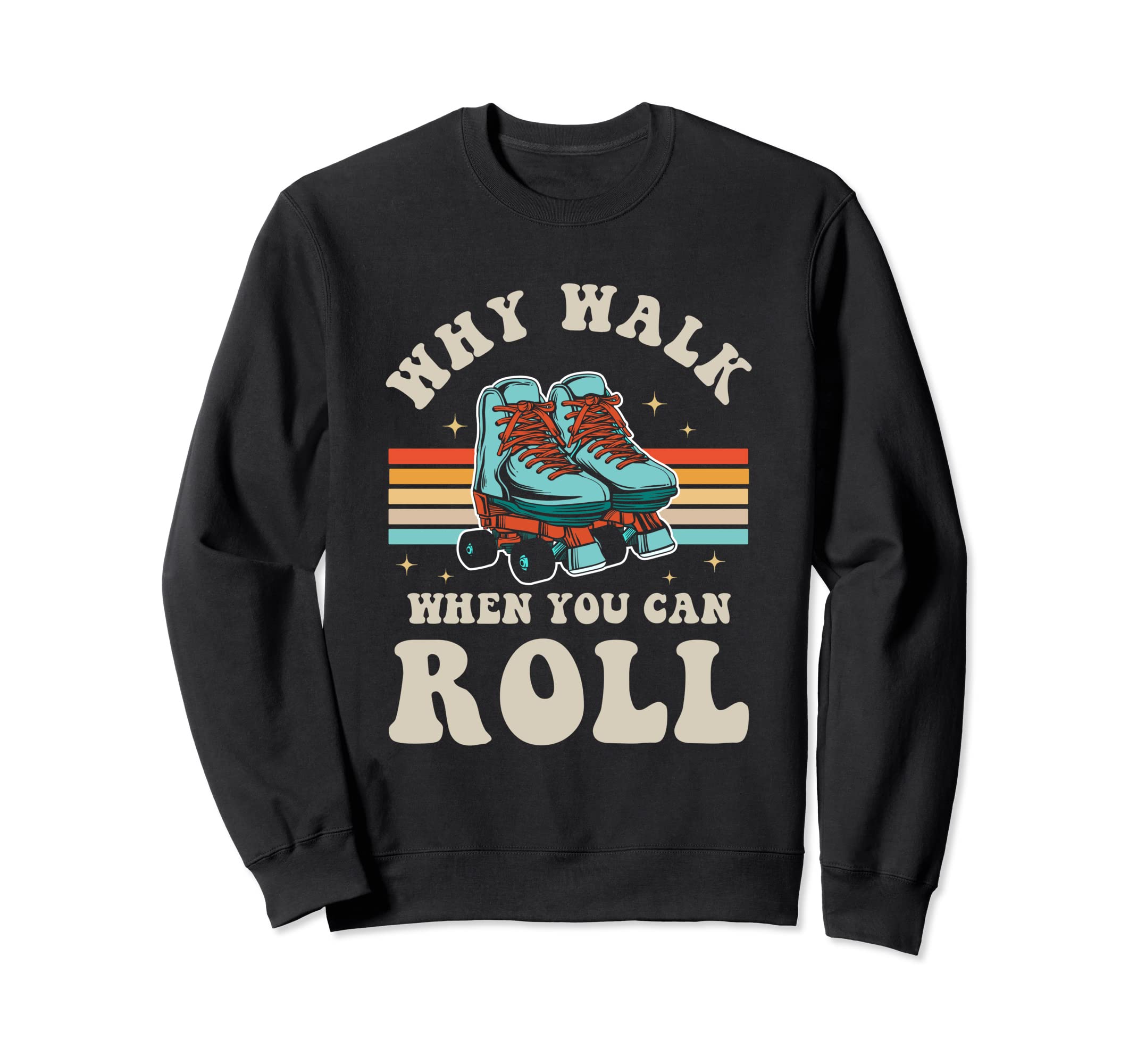Inline Skate Skates 80S Sweatshirt - Minimalist Print for Adults - T-Shirt, Sweatshirt, Hoodie