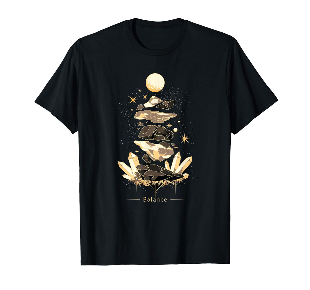 Zen Balancing Stones Art Mindfulness And T-Shirt - Minimalist Print Unisex - T-Shirt, Sweatshirt, Hoodie