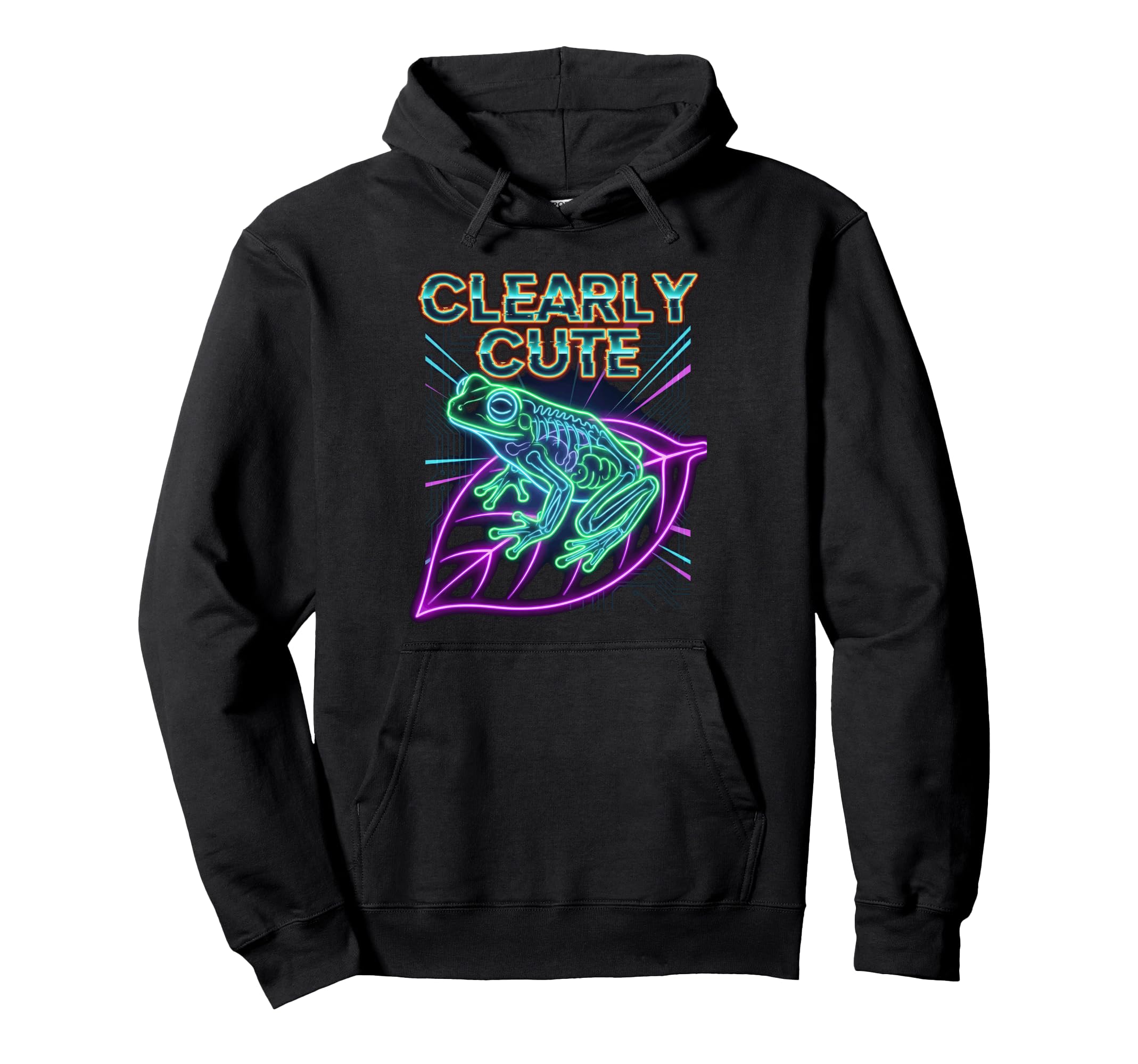 Glass Frog Transparent Biology Hoodie - Streetwear Style for Adults - T-Shirt, Sweatshirt, Hoodie