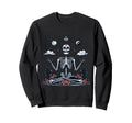 Meditation Skeleton Yoga Pose Sweatshirt - Custom Art Print Unisex - T-Shirt, Sweatshirt, Hoodie