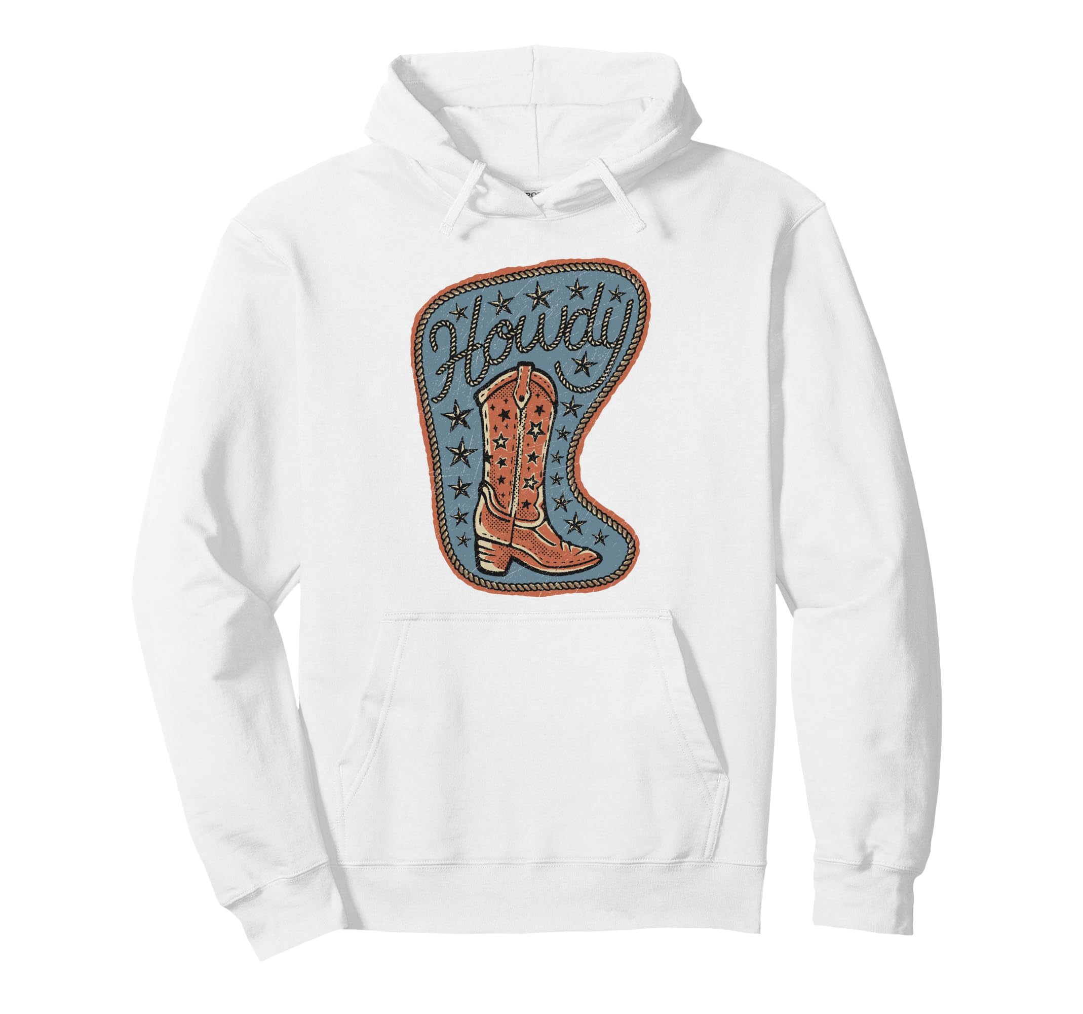 Rodeo Howdy Cowgirl Cowboy Boots Hoodie - Fun Novelty Design for Adults - T-Shirt, Sweatshirt, Hoodie