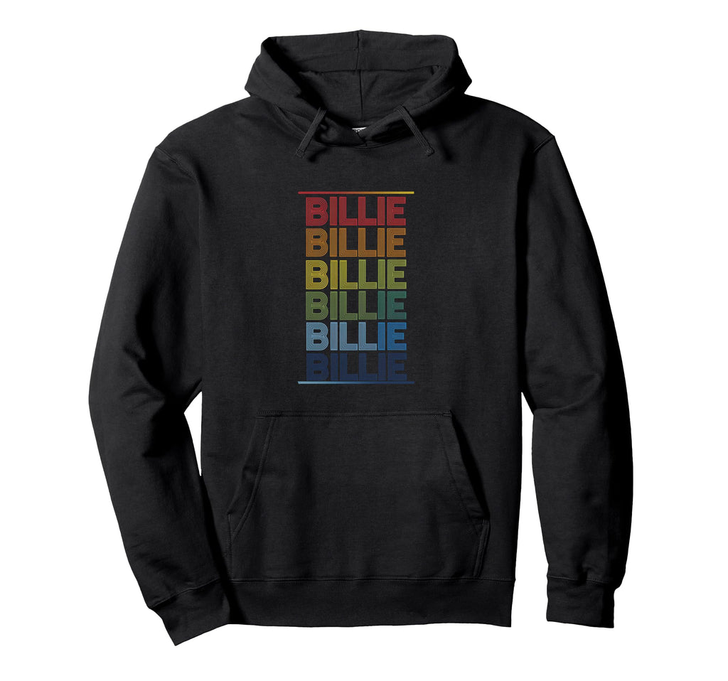 Billie Multicolor Typography Hoodie - Fun Novelty Design Men Women - T-Shirt, Sweatshirt, Hoodie