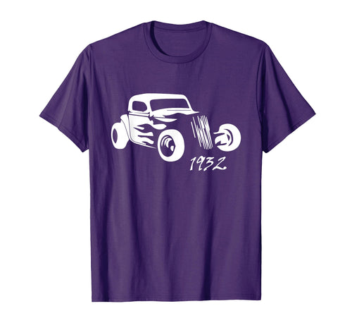 1932 Hot Rod Roadster Silhouette T-Shirt - Graphic Print for Adults - T-Shirt, Sweatshirt, Hoodie