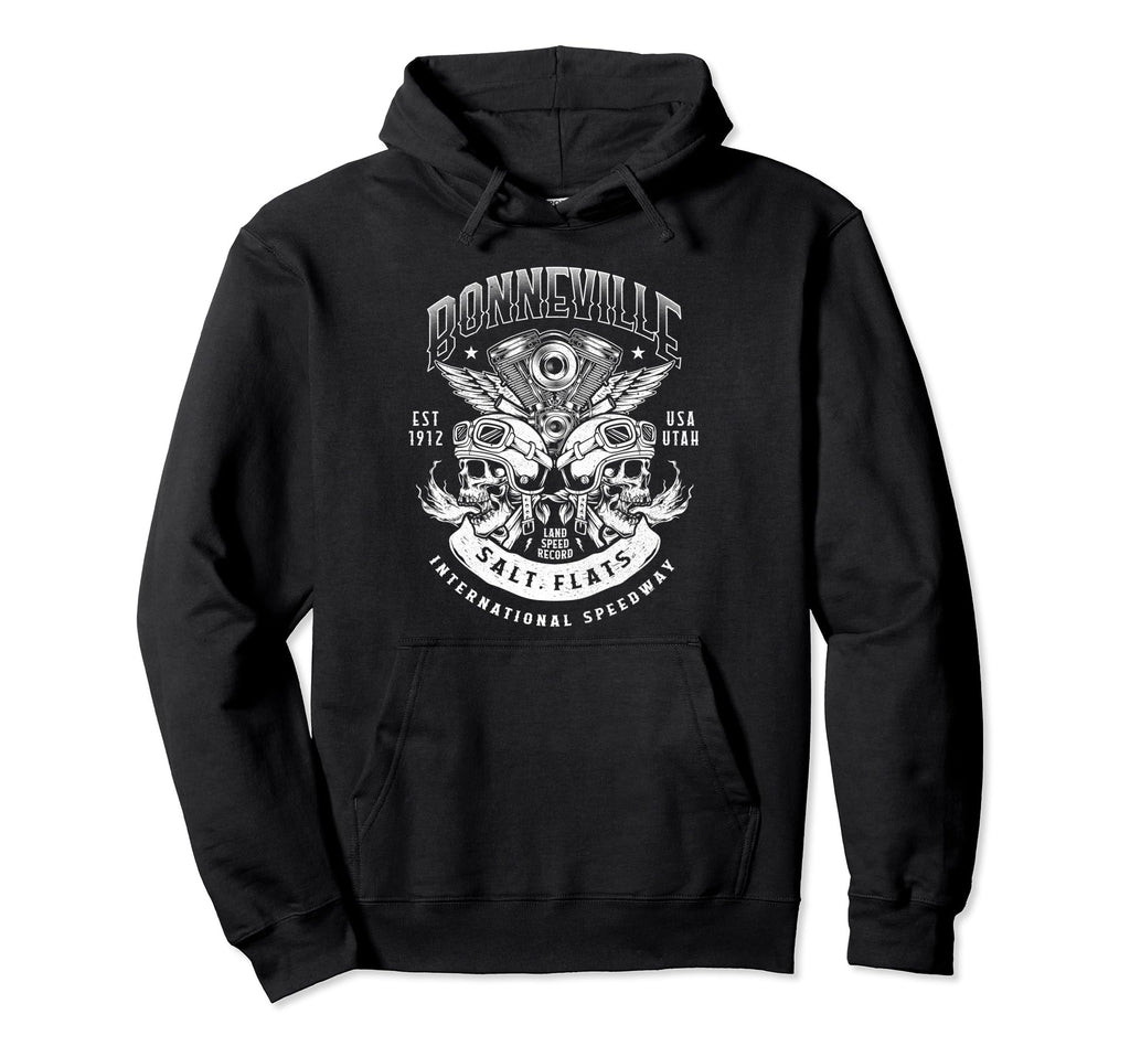 Bonneville Salt Flats Motorcycle Racing Hoodie - Trendy Graphic for Adults - T-Shirt, Sweatshirt, Hoodie