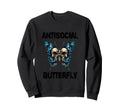 Antisocial Butterfly Gift Sweatshirt - Casual Everyday Wear Men Women - T-Shirt, Sweatshirt, Hoodie