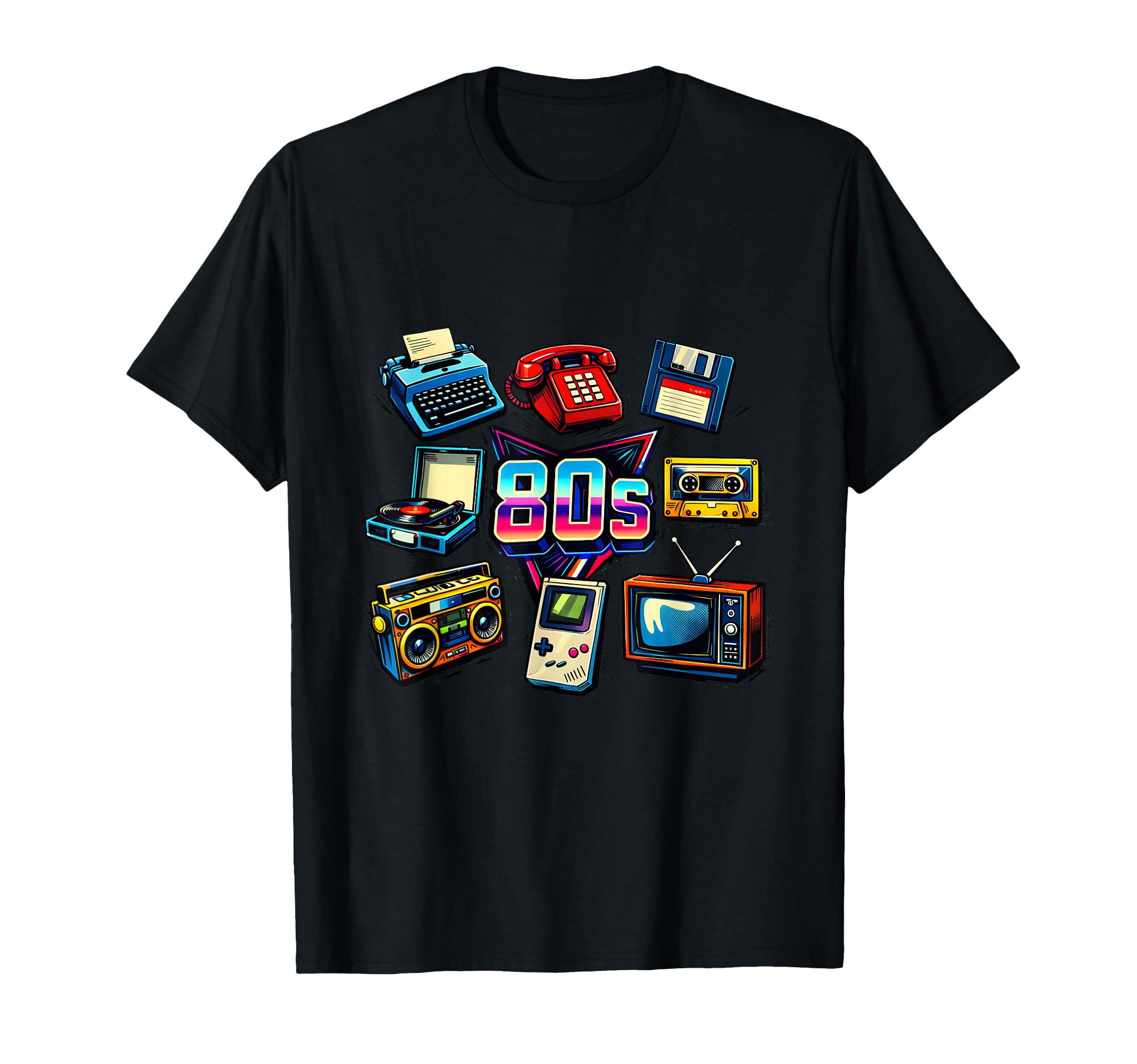 80S Technology Nostalgia Fun T-Shirt - Fun Novelty Design Men Women - T-Shirt, Sweatshirt, Hoodie