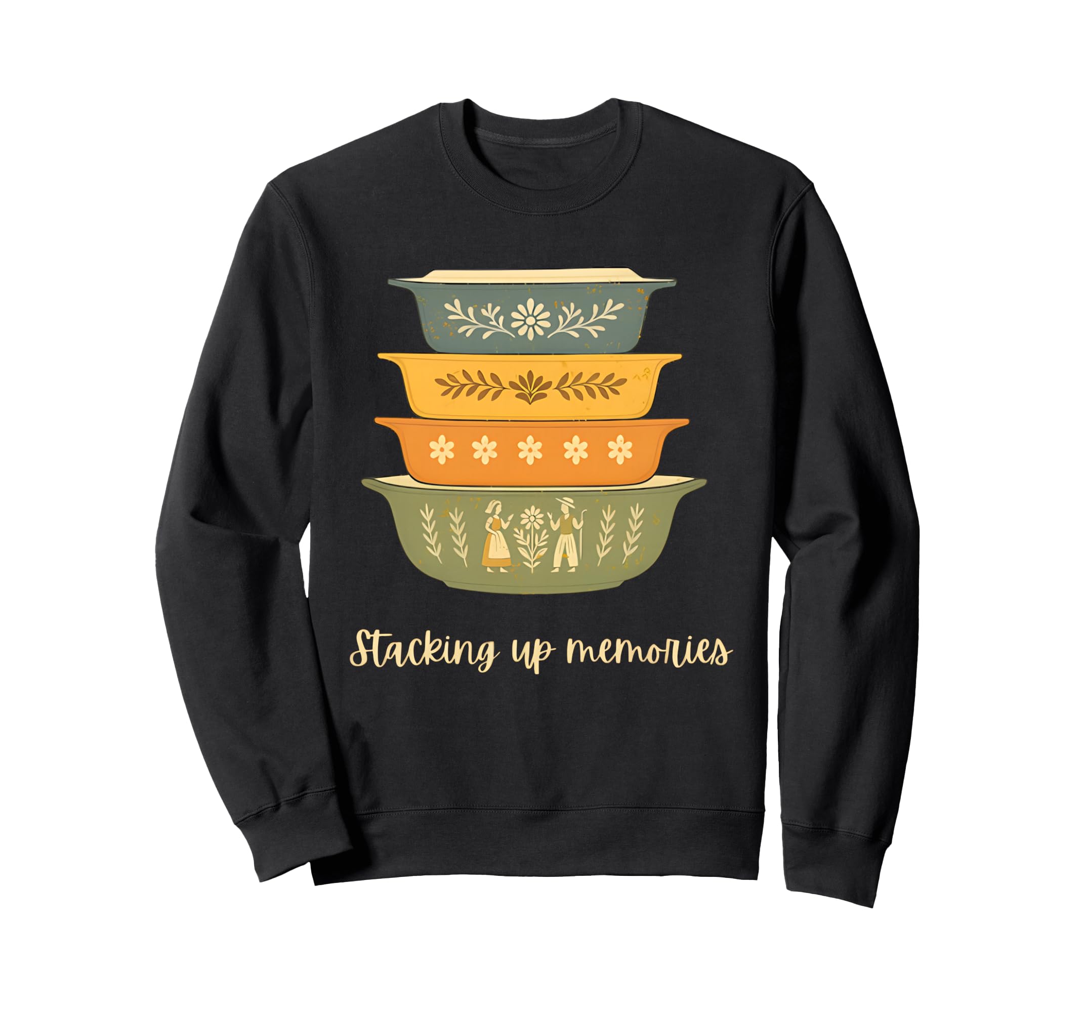 Stacking Up Memories Bowls Sweatshirt - Casual Everyday Wear Men Women - T-Shirt, Sweatshirt, Hoodie