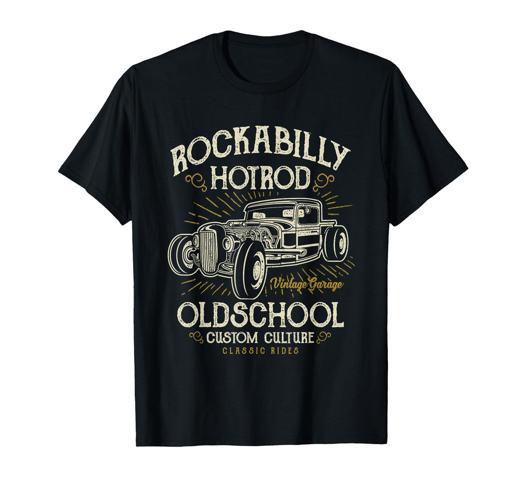 Hotrod Car Distressed T-Shirt - Casual Everyday Wear Men Women - T-Shirt, Sweatshirt, Hoodie
