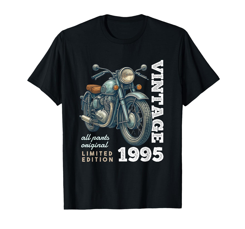 1995 30 Years Old Motorcycle 30Th T-Shirt - Aesthetic Graphic Unisex - T-Shirt, Sweatshirt, Hoodie