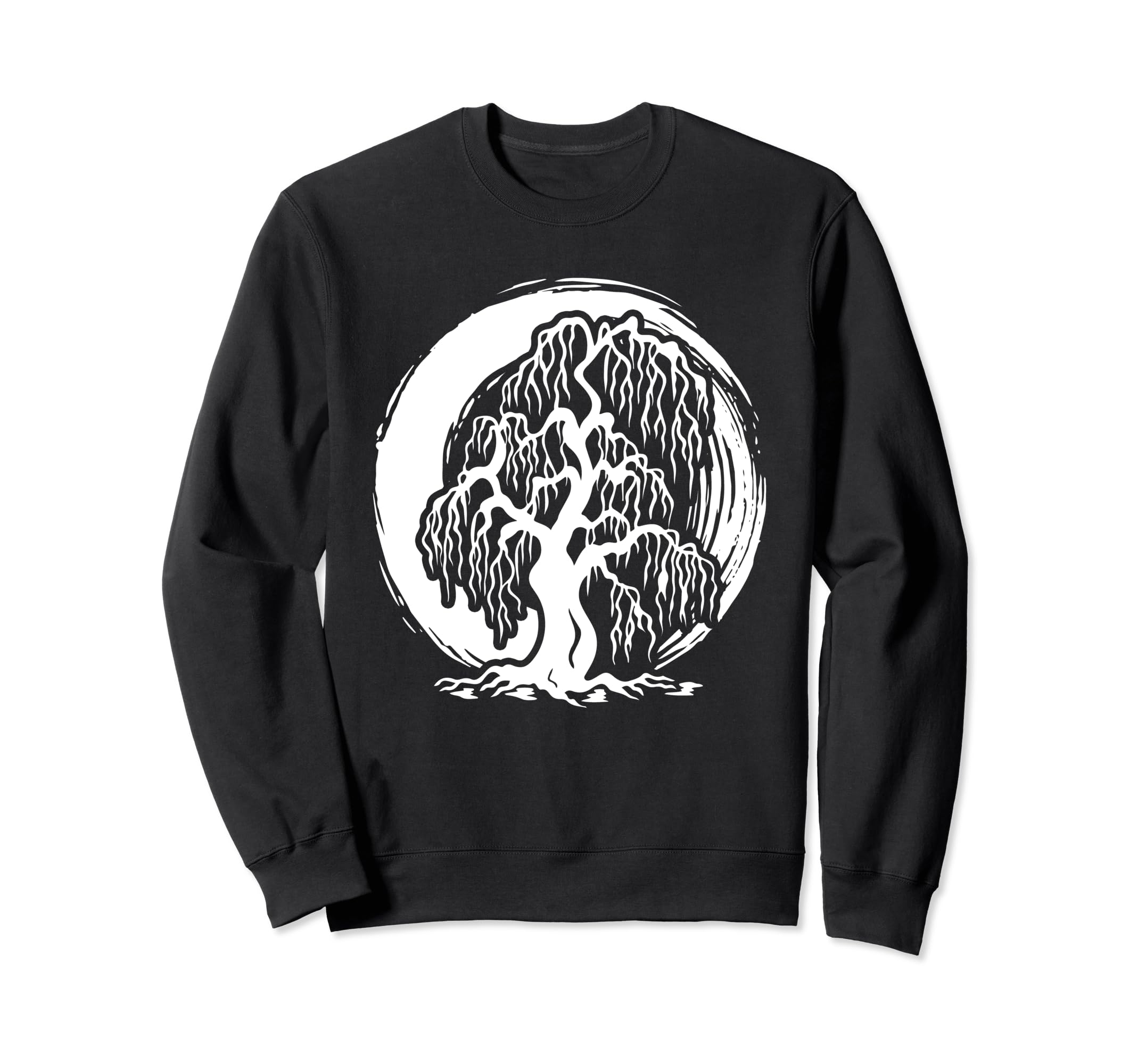 Mindfulness Weeping Willow Tree Sweatshirt - Custom Art Print Men Women - T-Shirt, Sweatshirt, Hoodie