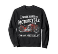 Motorcycle Lovers And Motorbike Sweatshirt - Trendy Graphic for Adults - T-Shirt, Sweatshirt, Hoodie