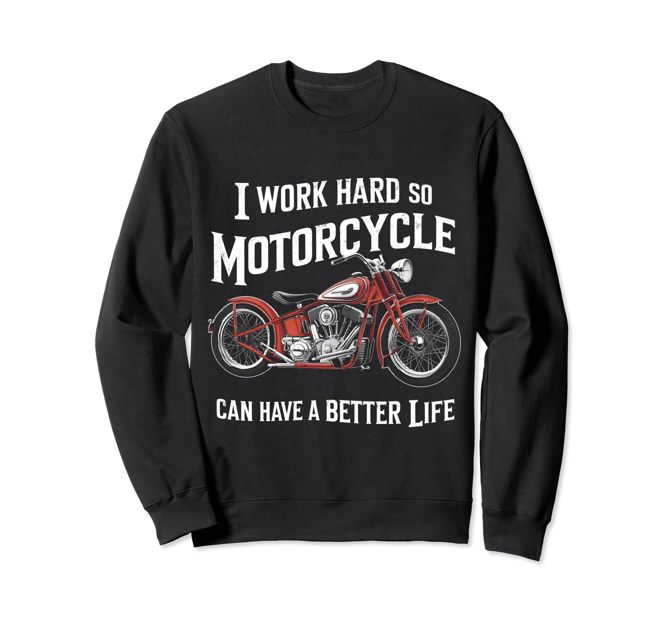 Motorcycle Lovers And Motorbike Sweatshirt - Trendy Graphic for Adults - T-Shirt, Sweatshirt, Hoodie