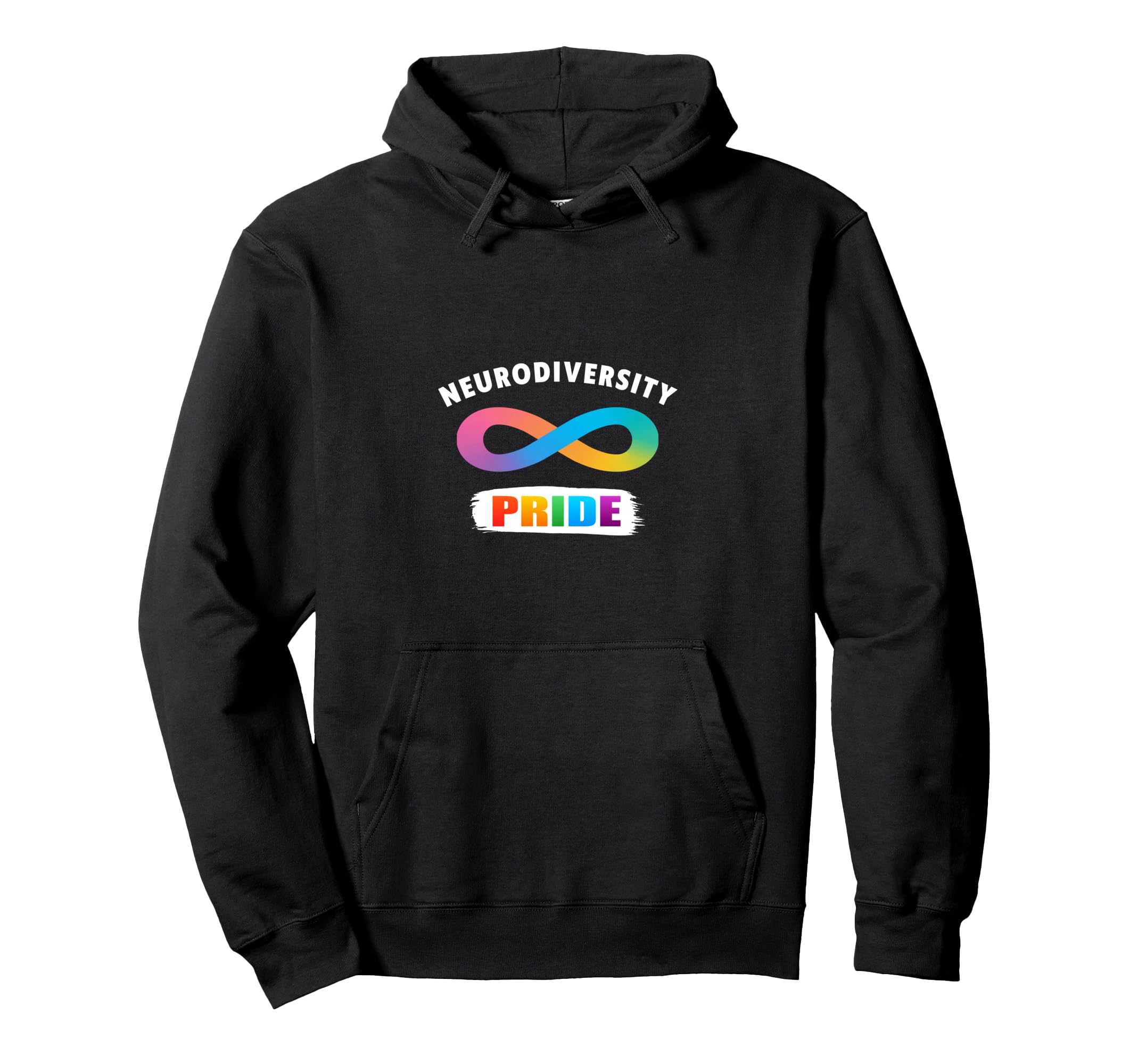 Neurodiversity Rainbow Infinity Hoodie - Minimalist Print Unisex - T-Shirt, Sweatshirt, Hoodie