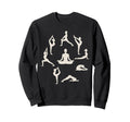 Serene Yoga Poses Meditation Sweatshirt - Minimalist Print Men Women - T-Shirt, Sweatshirt, Hoodie