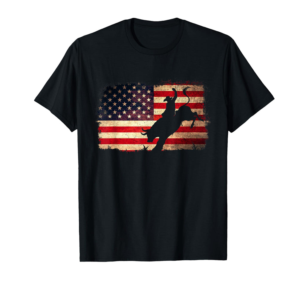 Rodeo Cowboy Bull Rider 4Th July T-Shirt - Unique Graphic for Adults - T-Shirt, Sweatshirt, Hoodie