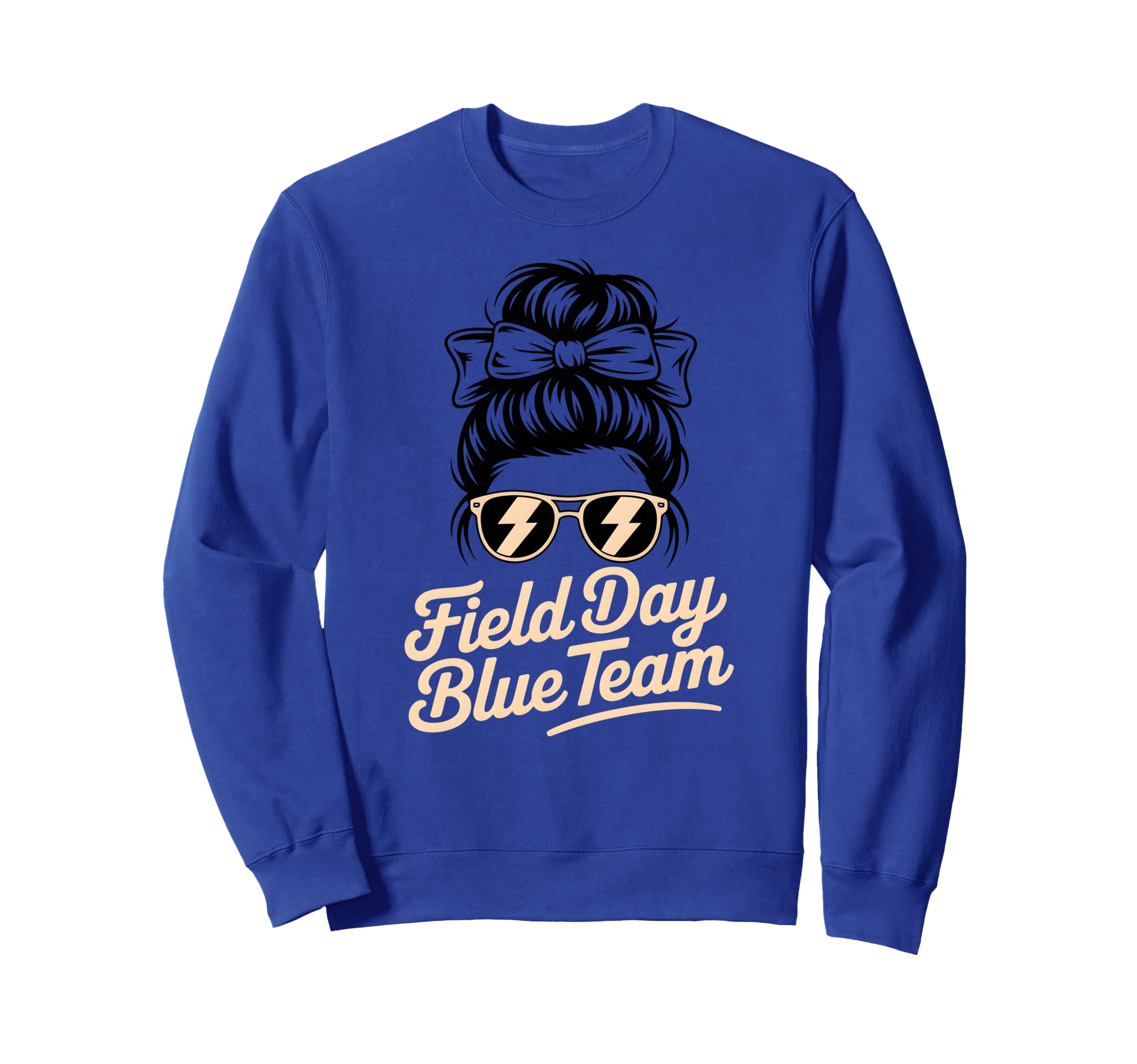 Field Day Blue Team Competition Sweatshirt - Casual Everyday Wear Unisex - T-Shirt, Sweatshirt, Hoodie
