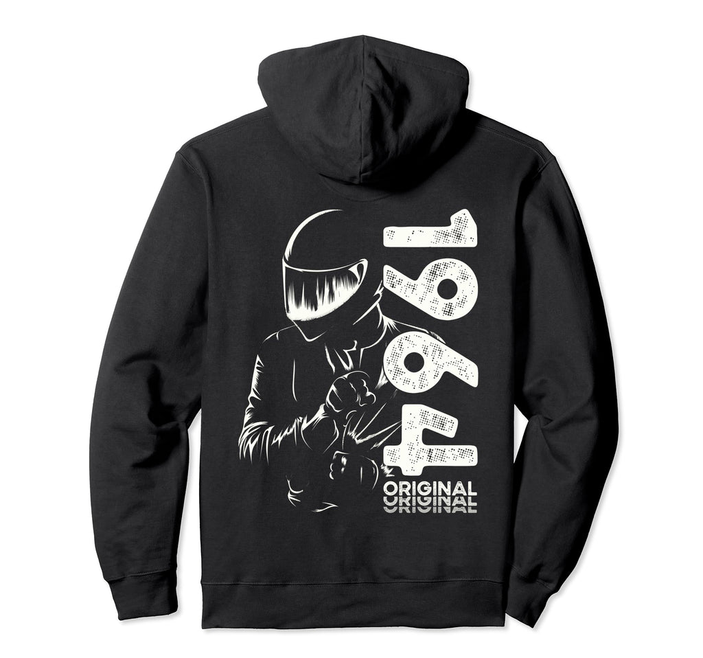 60Th Birthday Motorcycle Motorcyclist Hoodie - Unique Graphic Men Women - T-Shirt, Sweatshirt, Hoodie