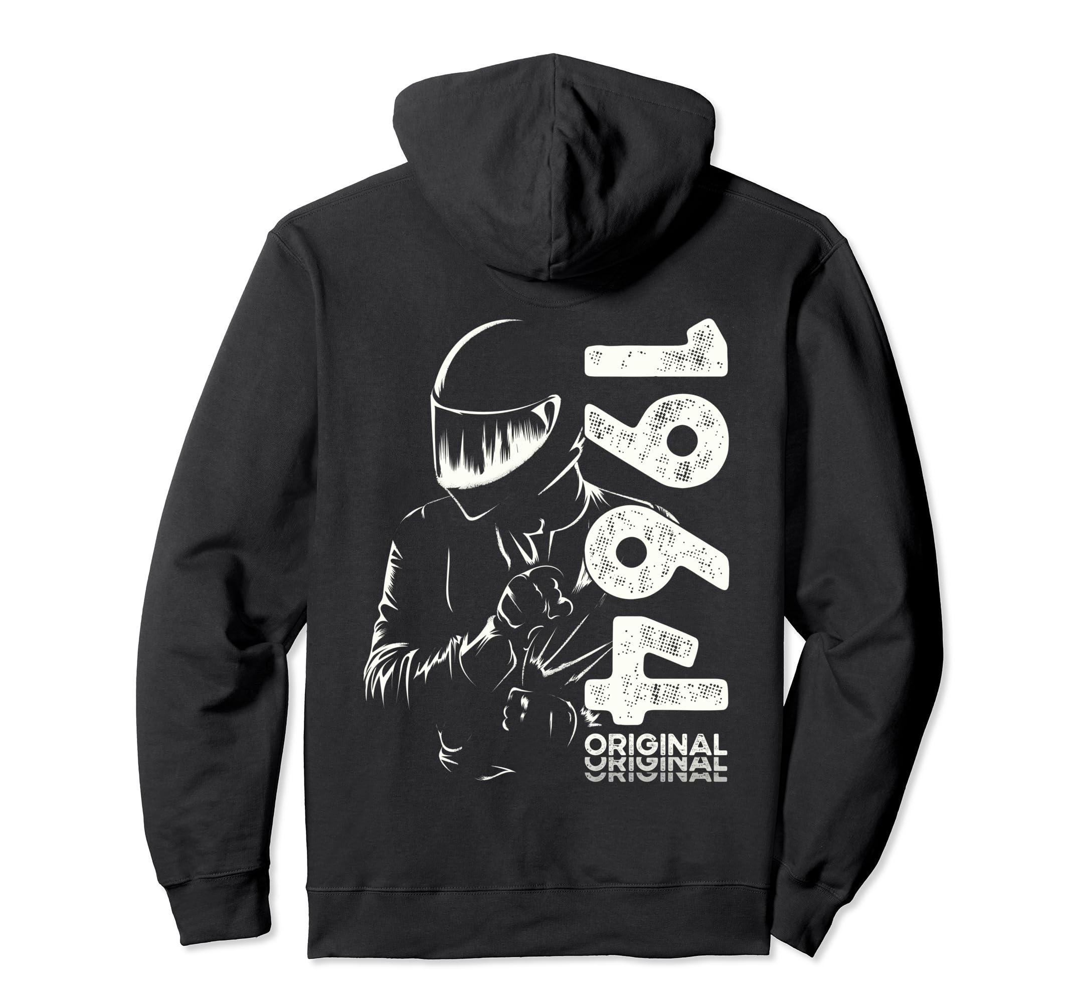 60Th Birthday Motorcycle Motorcyclist Hoodie - Unique Graphic Men Women - T-Shirt, Sweatshirt, Hoodie