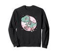 Roller Skating T Rex Sweatshirt - Graphic Print Men Women - T-Shirt, Sweatshirt, Hoodie