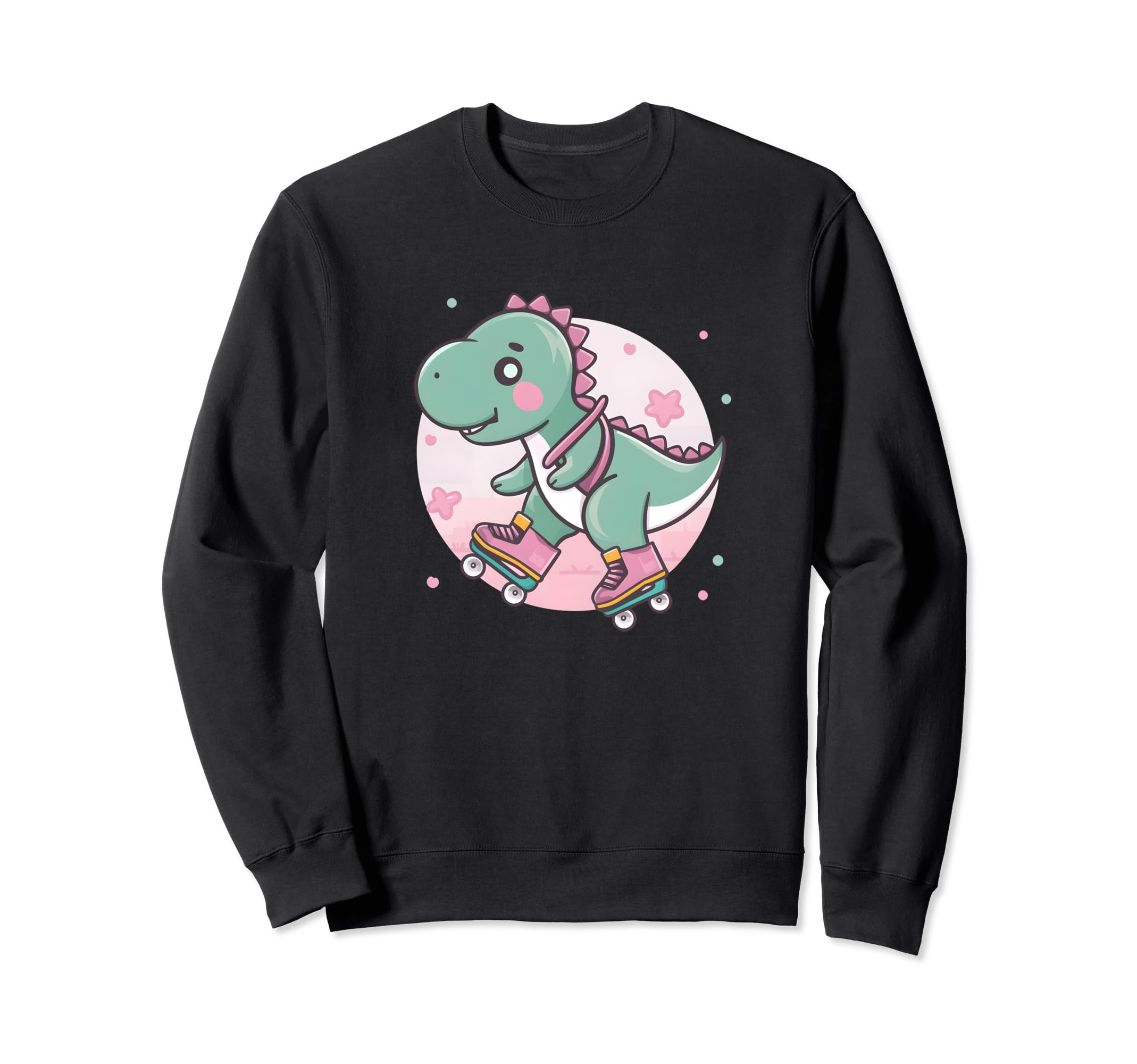 Roller Skating T Rex Sweatshirt - Graphic Print Men Women - T-Shirt, Sweatshirt, Hoodie